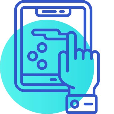 Cep telefonlu akıllı telefon. Basit tasarım