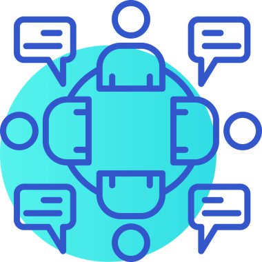 Konuş. Web simgesi basit illüstrasyon