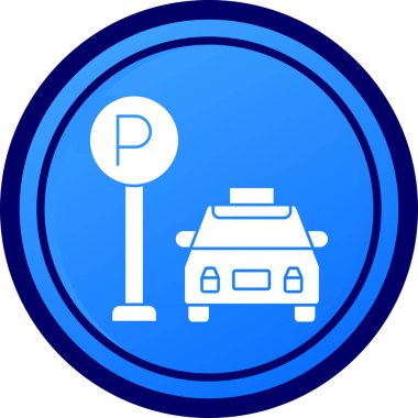 Polis parkı. Basit resimleme