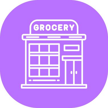 Mağaza. Web simgesi basit illüstrasyon