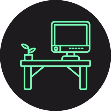 bilgisayar vektör simgesi modern basit tasarım