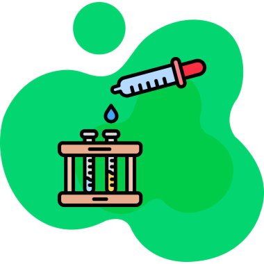 Şırınga ikonu. anahat şırınga aşı vektör simgesi düz izole edilmiş düz renk