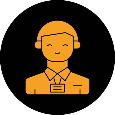 avatar. Web simgesi basit illüstrasyon