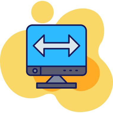 Simgeyi büyüt, vektör illüstrasyonu basit tasarım