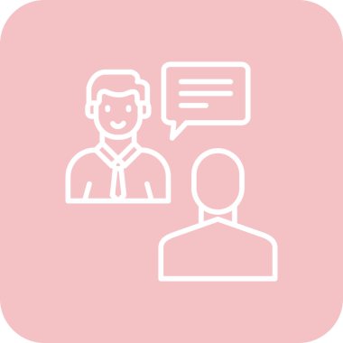 İş adamı simgesinin vektör illüstrasyonu