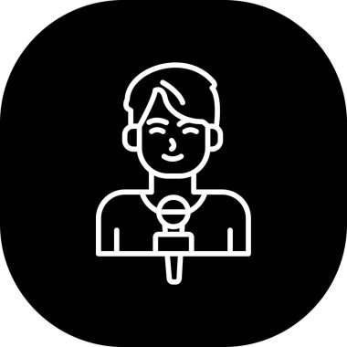 Bir insan simgesinin vektör illüstrasyonu