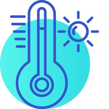 - Soğuk. Web simgesi basit illüstrasyon