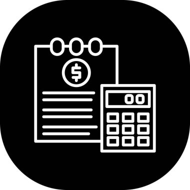 vektör hesap makinesi simgesi, vektör illüstrasyonu