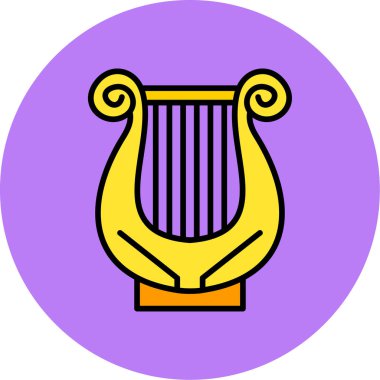 sütun simgesi renk dış hat vektörü