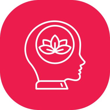 İnsan beyin simgesinin vektör illüstrasyonu