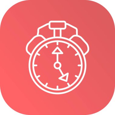 Saat Simgesi Soyut Arkaplanda İzole Edildi