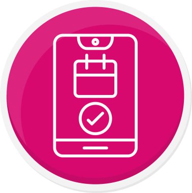 Akıllı telefon simgesinin vektör illüstrasyonu