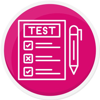 Kontrol listesi simgesi vektör illüstrasyonu