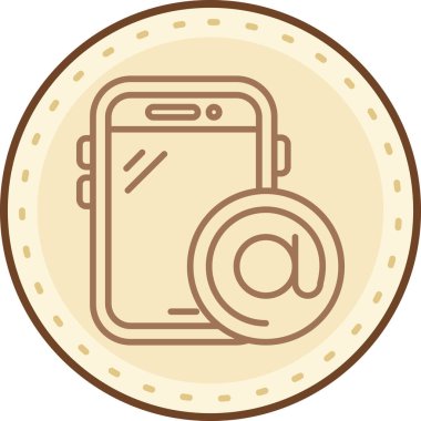 Mobil simgenin vektör illüstrasyonu