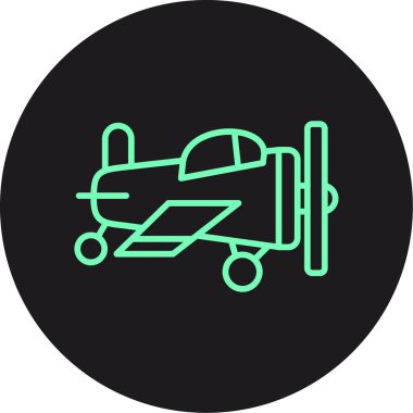 Benzersiz uçak vektör simgesi