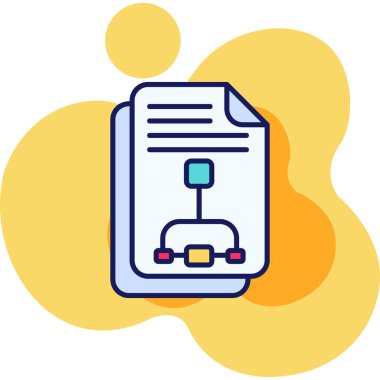 veri dosya simgesi, vektör illüstrasyon tasarımı