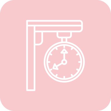 Alarm simgesi vektör illüstrasyonu