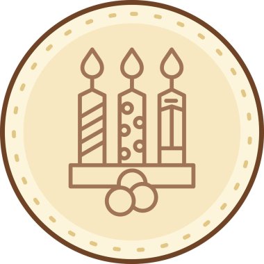 Mum simgesinin vektör illüstrasyonu