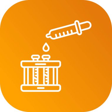 enjeksiyon web simgesi, vektör çizim