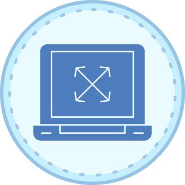 Bilgisayar ekranı. Web simgesi