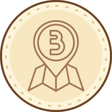 Bitcoin simgesi, modern tasarım illüstrasyonu