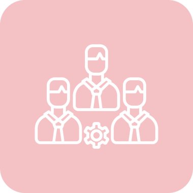 İş adamlarının vektör illüstrasyonu, insanların simgesi