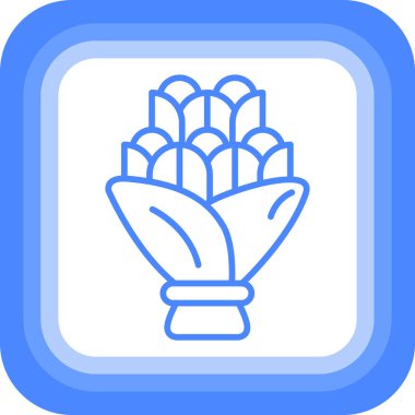 bitki simgesi, basit illüstrasyon