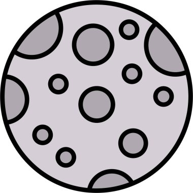 Ay simgesinin vektör illüstrasyonu