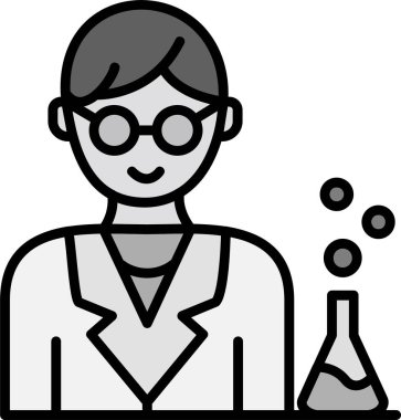 Kimya bilimci laboratuarı simgesi