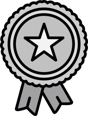 Rozet simge vektör çizim