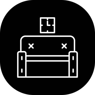 Mobilya simgesinin vektör illüstrasyonu