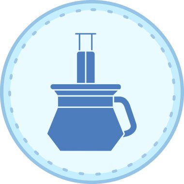 Kahve makinesinin vektör illüstrasyonu, fincan simgesi