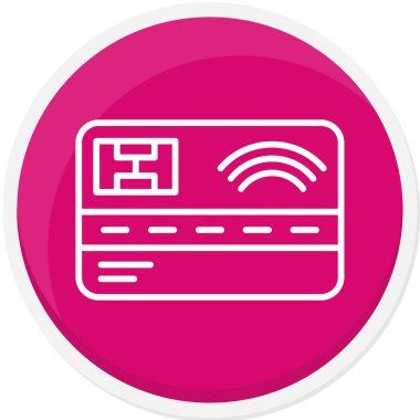 Bir radyo simgesinin vektör illüstrasyonu