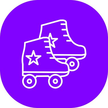 Oyuncak kamyon ikonu vektör çizimi, bir kaykay