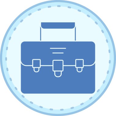 Çanta. Web simgesi basit illüstrasyon