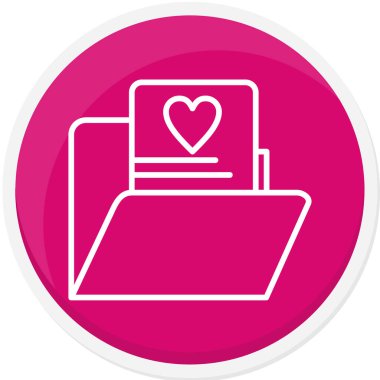 Aşk simgesinin vektör illüstrasyonu