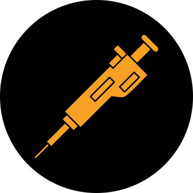 Modern şırınga simgesinin vektör çizimi