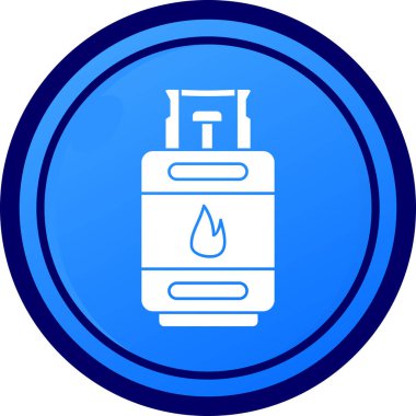 Yangın söndürücüsü. Web simgesi basit illüstrasyon