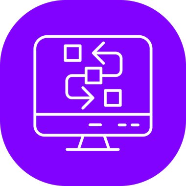 seo modern simgesinin vektör illüstrasyonu