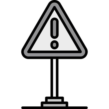 uyarı vektörü simgesi modern illüstrasyon