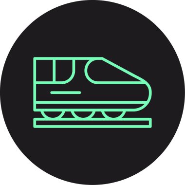 tren simgesi vektör illüstrasyonu