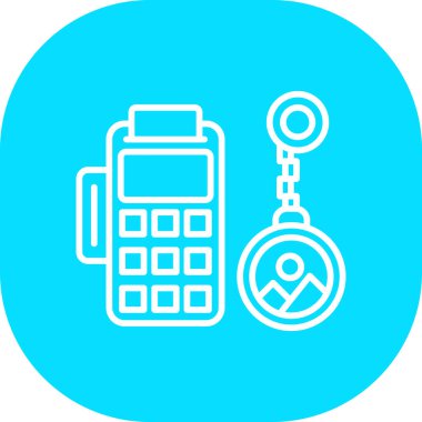 Anahtar simgesi vektör illüstrasyonu