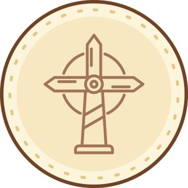 Bir pusulanın vektör illüstrasyonu