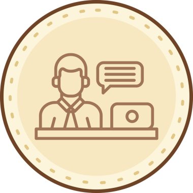 İş simgesinin vektör illüstrasyonu