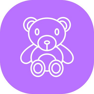 Ayı. Web simgesi vektör illüstrasyonu