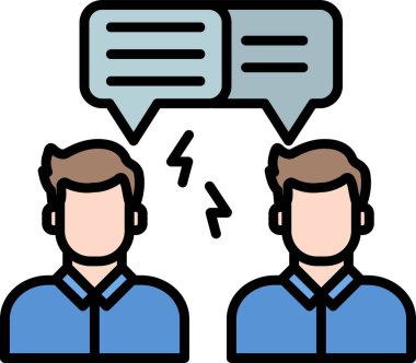 iş adamı ile konuşma balonu