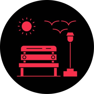 Bir çiftlik simgesinin vektör illüstrasyonu