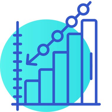 İş ve finans simgesinin vektör illüstrasyonu