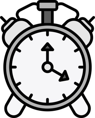 Saat simgesi, vektör illüstrasyonu