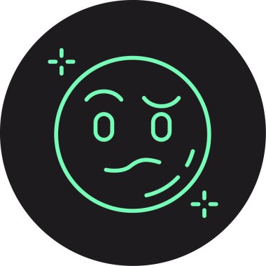 düşünce simgesi, vektör illüstrasyonu basit tasarım